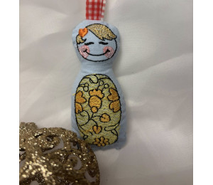 ADVENTSKALENDER 19. Dezember - Stickserie ITH - Anhänger Matroschka